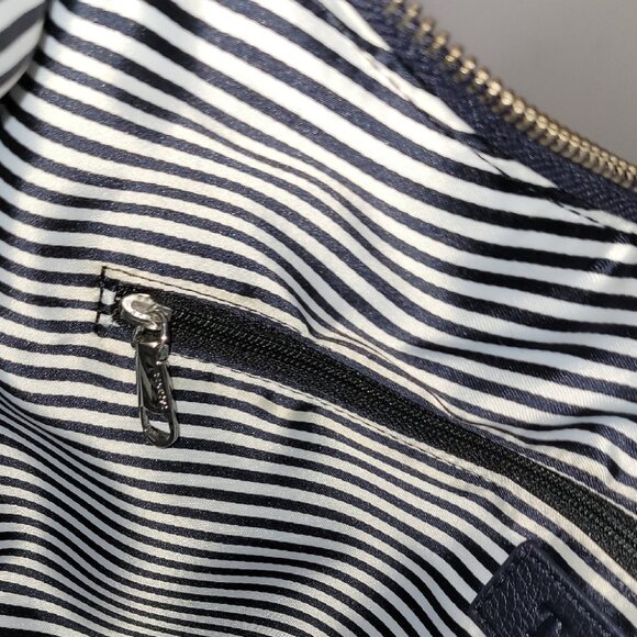 Talbots Soft Pebbled Black Leather Hobo Bag With Buckle - Picture 12 of 14